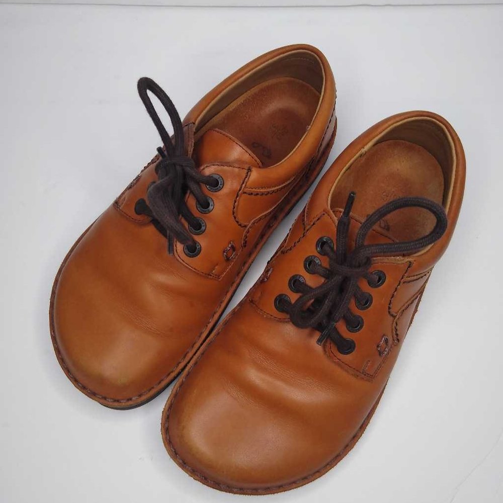 Birkenstock Womens Oxfords Shoes Brown Leather